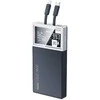 Išorinė baterija (Powerbank) REMAX RPP-507 10000mAh su įmontuotais Type-C ir Lightning kabeliais, juoda: Spalva - Juoda