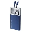 Išorinė baterija (Powerbank) REMAX RPP-507 10000mAh su įmontuotais Type-C ir Lightning kabeliais, juoda: Spalva - Tamsiai mėlyna