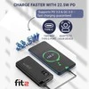 Remax Greitojo įkrovimo išorinė baterija FIT2 K8 20000mAh 22.5W PD su USB-C, juoda