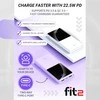 Remax Plona greitojo įkrovimo išorinė baterija FIT2 K10 10000mAh 22.5W PD, violetinė