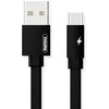 Remax Kerolla duomenų kabelis RC-094a 2m (USB – Type C): Spalva - Juoda