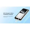 Greito įkrovimo išorinė baterija (Powerbank) REMAX RPP-679 10000mAh su 2 įmontuotais kabeliais, juoda