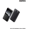 Greito įkrovimo išorinė baterija (Powerbank) REMAX RPP-679 10000mAh su 2 įmontuotais kabeliais, balta
