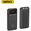 Išorinė baterija (Powerbank) REMAX RPP-683 10000mAh 2.1A su įmontuotu kabeliu ir ekranu, juoda