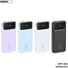 Išorinė baterija (Powerbank) REMAX RPP-683 10000mAh 2.1A su įmontuotu kabeliu ir ekranu, juoda