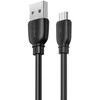 USB Micro Remax Suji Pro laidas, 1m (juodas)