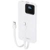 Išorinė baterija (Powerbank) REMAX RPP-500 10000mAh su įmontuotais Type-C ir Lightning kabeliais, juoda: Spalva - Šviesiai mėlyna