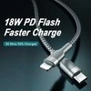Greito įkrovimo kabelis REMAX RC-009 18W PD USB-C į Lightning: Spalva - Sidabrinė