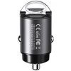 Automobilinis įkroviklis REMAX RCC332 30W PD+QC 2×USB-C, greitas: Spalva - Tamsiai pilka