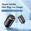 Automobilinis įkroviklis REMAX RCC110 Mini 30W USB + USB-C, greitas: Spalva - Juoda