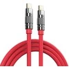 Greito įkrovimo kabelis REMAX RC-C055 100W cinko lydinio su apšvietimu USB-C į USB-C: Spalva - Violetinė
