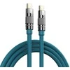 Greito įkrovimo kabelis REMAX RC-C055 100W cinko lydinio su apšvietimu USB-C į USB-C: Spalva - Violetinė