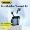 Belaidės TWS ausinės REMAX AlloyBuds 1 Bluetooth 5.3 ENC IPX4: Spalva - Sidabrinė