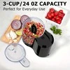 Elektrinis daržovių ir vaisių smulkintuvas FIT2 7012 100W, 710 ml, kompaktiškas