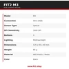 Pelė žaidimams FIT2 M3 RGB , su laidu USB, 1600 DPI, juoda