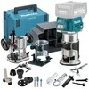 Makita RT001GZ13 Akumuliatorinis freza, XGT, ; 6- 8mm, 10.000 - 31.000 r/min, AWS, XPT, + Priedas įgilinamajam frezavimui, + Priedas kantų frezavimui, Makpac Nr4, Be akumuliatorių ir kroviklio!