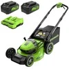 Akumuliatorinė savaeigė vejapjovė Greenworks MO48L424-01;2x24 V; 2x4,0 Ah akum.