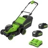 Akumuliatorinė vejapjovė Greenworks MO48L422-01; 2x24 V; 2x4,0 Ah akum.