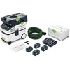 Akumuliatorinis dulkių siurblys Festool CLEANTEC CTLC MIDI I-Plus; 18 V; 4x5,0 Ah akum.
