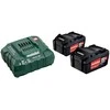 18V akumuliatorių rinkinys 2 x 4,0 Ah kroviklis, ASC 55, Metabo