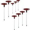 T- formos raktų komplektas, šešiakampiai HEX 2-12 mm, 9 vnt, KS Tools