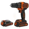 Black &amp; Decker Juodas &amp; Decker Akumuliatorinis suktuvas-gręžtuvas Juodas &amp; Decker BDCDD186B-QW; 18 V; 2x1,5 Ah akum.