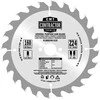Pjovimo diskas medienai CMT Contractor; 165x1,7x20; Z24; 15°°