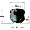 Grąžtas Kūginis gilintuvas CMT 315.220.11; 22 mm; D2=11-12 mm