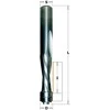 Tiesi pirštinė freza CMT 190.127.11B; 12,7/42 mm su guoliu