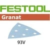 Festool Šlif. popierius delta šlifuokliui; Granat; 93 V; P100; 100vnt.