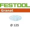 Festool Šlif. popierius eksc. šlifuokliui; Granat; Ø125 mm; P800; 50vnt.