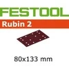 Festool Šlif. popierius vibro šlifuokliui; Rubin2; 80x133 mm; P100; 50vnt