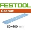 Festool Šlif. popierius vibro šlifuokliui; Granat; 80x400 mm; P240; 50vnt.