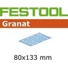 Festool Šlif. popierius vibro šlifuokliui; Granat; 80x133 mm; P120; 100vnt.