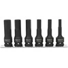 Smūginių galvučių antgalių komplektas 1/2", ilgos,HEX 8-19m, KS Tools
