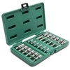 Galvučių su antgaliais rinkinys Sata S09053; 1/4''+1/2''; 18 vnt.