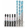 Grąžtas Grąžtų ir sukimo antgalių komplektas Bosch 2608577144; 8 vnt.