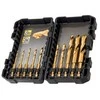 Grąžtas Grąžtų komplektas metalui DeWalt Titanium; 3-12 mm; 10 vnt.