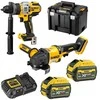 Įrankių rinkinys DeWalt DCK2016T2T-QW (DCD999 + DCG418); 2x6,0 Ah akum.