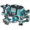Makita DLX7019TX1 Akumuliatorinių įrankių komplektas LXT 2x5,0Ah, BL-M (DDF486+TD153+GA504+JV182+HS660+KP181+TM52)