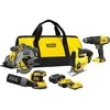 Įrankių rinkinys Stanley SFMCK412MDS-QW (SFMCD711+SFMCS500+SFMCS600+SFMCW220); 18V; 1x2,0/4,0 Ah akum.