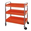 Bahco Vežimėlis ant ratukų su 3 lentynomis, oranžinis, 759x432x1025mm