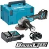 Makita DGA506RTJ Akumuliatorinis kampinis šlifuoklis, 18 V, ø125mm, 2X5,0Ah, 8500 min-1, MAKPACK