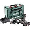 METABO.šlifuoklis KĄT.W 18 L 9-125 QUICK 3x4,0Ah