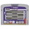 Grąžtas Tivoly Karbidinių frezų rinkinys, Ø8mm, HALF BOX, 5vnt