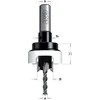 Medienos grąžtas su gilintuvu CMT; 90°; S=10 mm; d=4 mm; D=14 mm