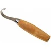 Medžio drožinėjimo peilis Morakniv 164, 13mm nerūdijančio plieno geležtė, odinis dėklas, kairiarankiams