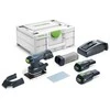 Plokštuminis šlifuoklis Festool Rutscher RTSC 400 3,0 I-Plus 18 V; 2x3,0 Ah akum.