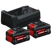 Bosch Starter Set 2xEXBA18V-55, GAL 12V/18V-80, CT