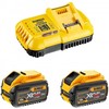 Priedų rinkinys DeWalt DCB118Y2-QW; 18/54 V; 2x12,0 Ah akum.